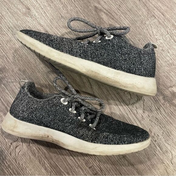 ALLBIRDS The Wool Runners Heathered Gray Wool Sneakers - Picture 6 of 11
